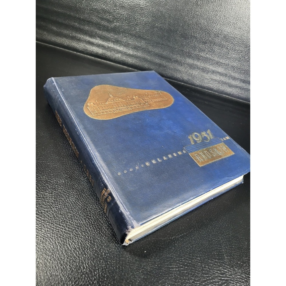 Rare Stillwater, Oklahoma A&M University 1951 Yearbook The Redskin Hardcover